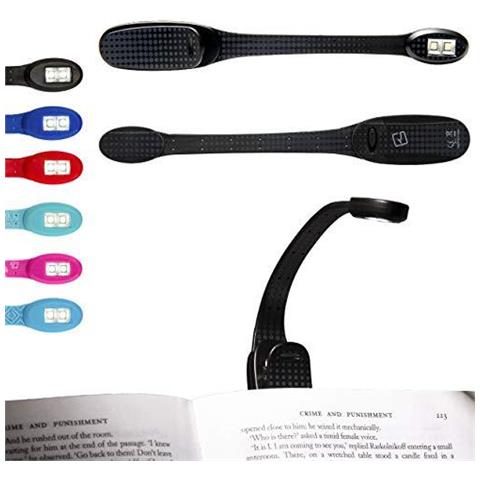 Flexilight Xtra Booklight Flessibile Della Clip Del Portable Led Di Lettura Regalo Dellamante Della Luce Del Libro (nero) - Foto 1