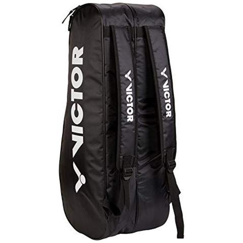 9150 Badminton Squash Doublethermobag (nero) Formato Per 6 Racchette 2 Scomparti Leggeri - Foto 4