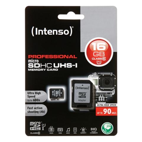 3433470, 16 GB, Micro Secure Digital High-Capacity (MicroSDHC) , 90 MB / s, Nero, 1,5 cm, 1,1 cm - Foto 3
