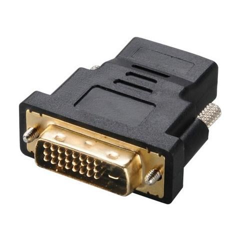 DVI-D - HDMI, DVI-D, HDMI, Maschio / femmina, Nero, Oro, 1920 x 1080 Pixels - Foto 1