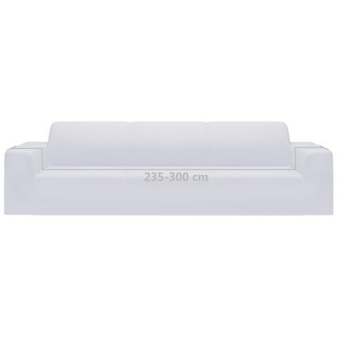 Fodera Elasticizzata Divano 4 Posti In Jersey Poliestere Bianco - Foto 10