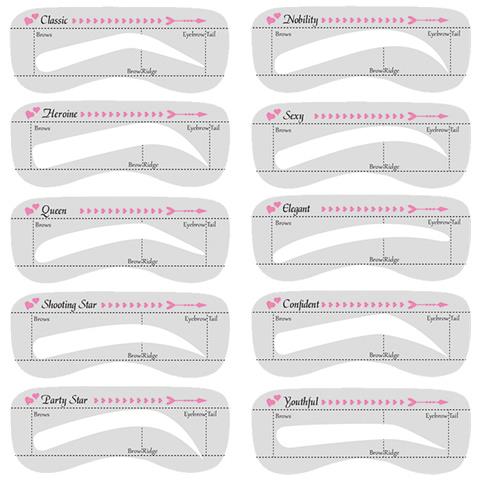 Stencil Per Sopracciglia Timbri A Forma Di Sopracciglia White - Foto 1