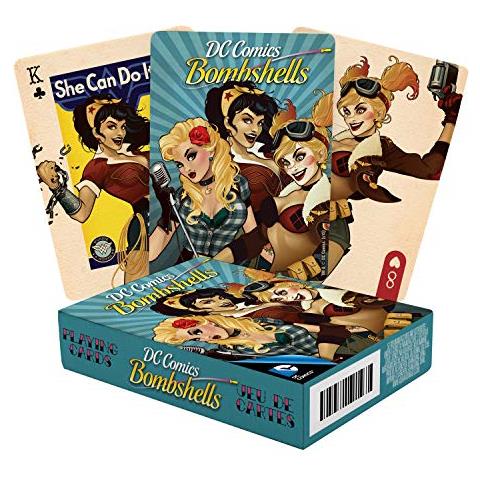 Dc Comics Carte Da Gioco Bombshells - Mazzo Di Carte A Tema Bombshells Per I Tuoi Giochi Di Carte Preferiti - Merchandise E Oggetti Da Collezione Dc Comics Con Licenza Ufficiale - Foto 1