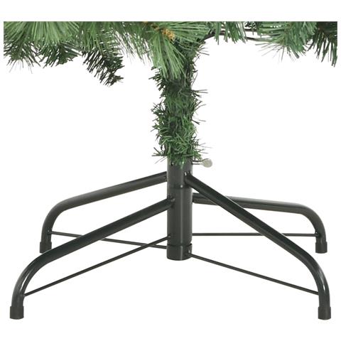 Albero Natale Artificiale Incernierato Con Pigne E Bacche 210cm - Foto 2