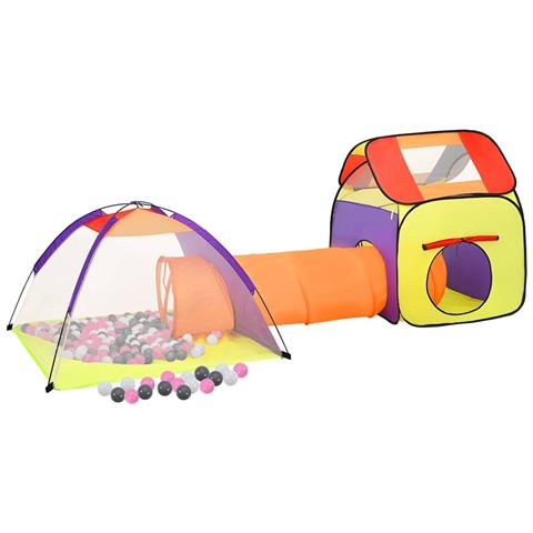 Tenda Da Gioco Bambini 250 Palline Multicolore 338x123x111 Cm - Foto 10