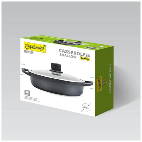 Pentola Con Coperchio Mr-4328-s Nero Alluminio Ø 28 Cm 3,8 L - Foto 2