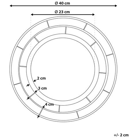 Specchio Belchite Oro - Foto 2