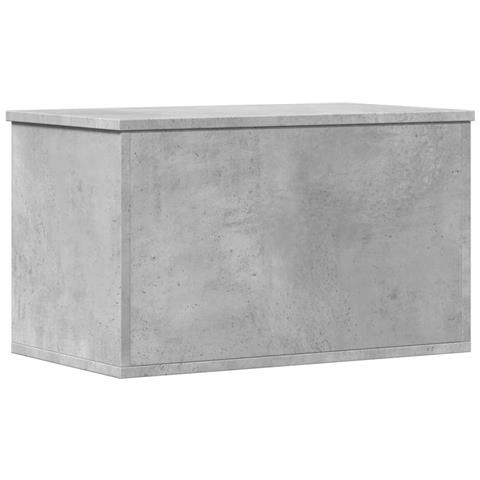 Contenitore Portaoggetti Grigio Cemento 60x35x35cm Truciolato - Foto 2