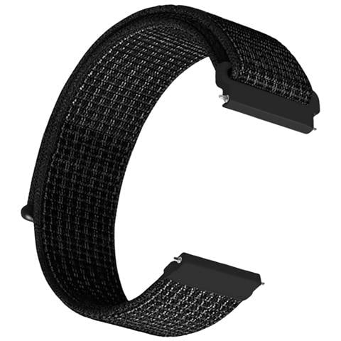 Cinturino Per Orologio In Nylon Per Samsung Watch 4/5/6 E Huawei Gt4 Black 22 Mm - Foto 5