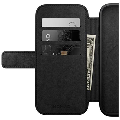 Custodia Magsafe Per Iphone 16 Pro Folio Modern Portacarte In Pelle, Marrone Chiaro - Foto 5