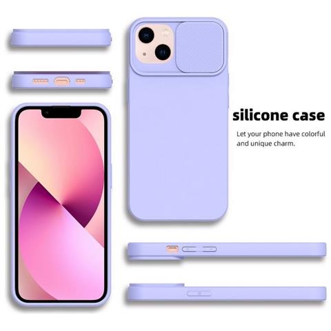 Custodia Tpu Silicone Cover Case Con Protezione Fotocamere Per Apple Iphone 12 Pro Lilla - Foto 5