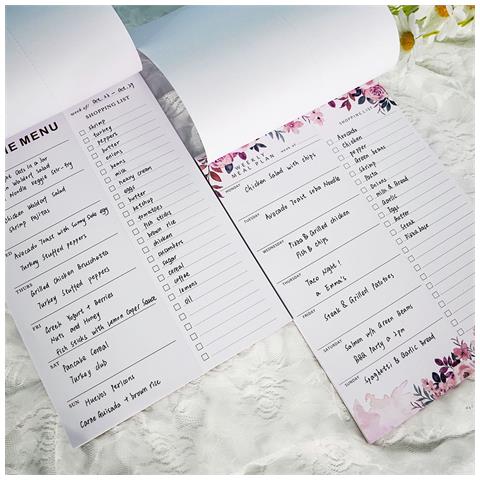 Blocco Note Magnetico - Pz021 Piano Dietetico Design Floreale - Foto 2