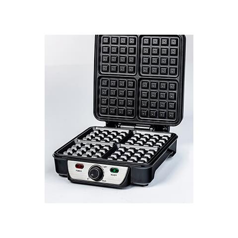 GR-7030 piastra per waffle 4 waffle 1100 W Nero - Foto 2