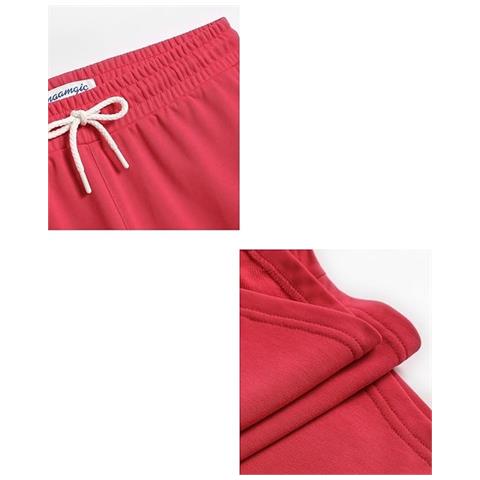 Pantaloncini Corti Della Tuta Da Ginnastica Da Donna Rosso L - Foto 2