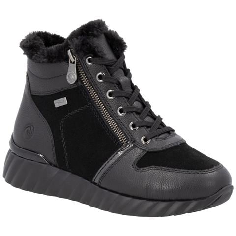 Black Casual Closed Ladies Mid Height Boots Stivaletti Pelle Scarpe Donna Nero Eu 38, D5985-02 - Foto 1