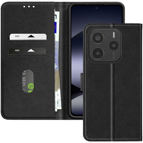 Cover A Libro Per Redmi Note 14 5g Aletta Multifunzione Supporto Video - Foto 1