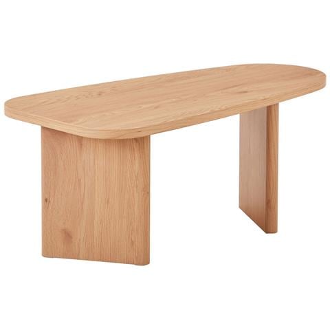 Tavolino Melo - Marrone - Mdf - 50x100x41 Cm - Foto 1