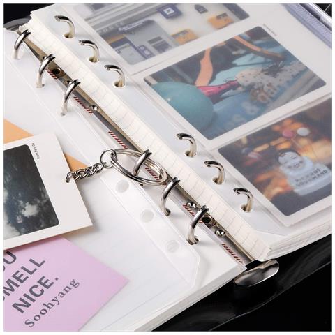 Raccoglitore A 6 Anelli In Pvc Con Cerniera - A5 Confezione Da 25 - Foto 2