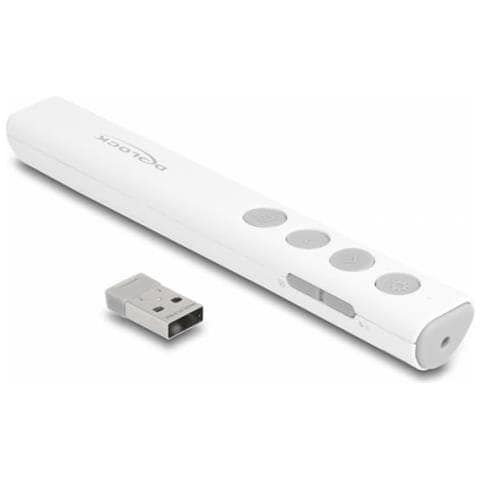 Delock 64251 Puntatore Wireless Rf Bianco - Foto 1