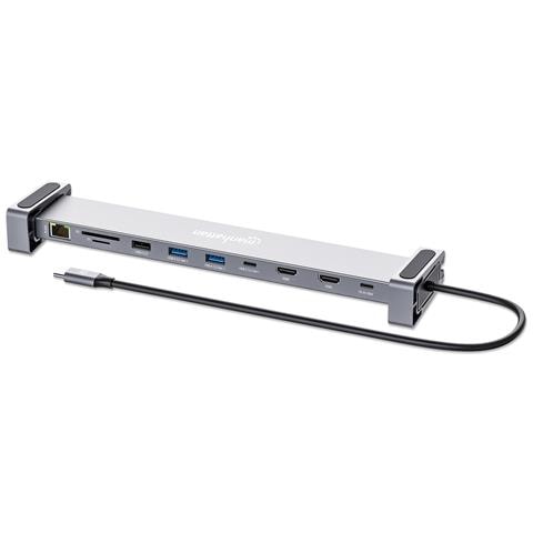 190398 replicatore di porte e docking station per laptop Cablato USB 3.2 Gen 1 (3.1 Gen 1) Type-C Grigio - Foto 1