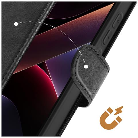 Custodia Per Xiaomi Poco X7 Pro Con Cordino Tappo Supporto Portafoglio - Foto 5