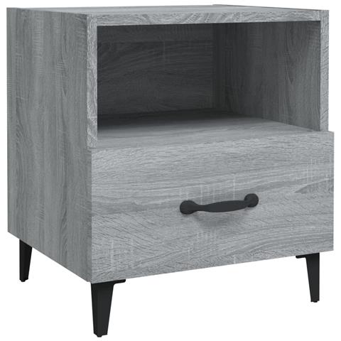 Lusso Casadino -  Comodini 2 Pz Grigio Sonoma In Legno Multistrato - Foto 2