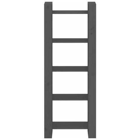 Lusso Casadino -  Libreria/divisorio Grigio 60x35x160 Cm Legno Massello - Foto 2