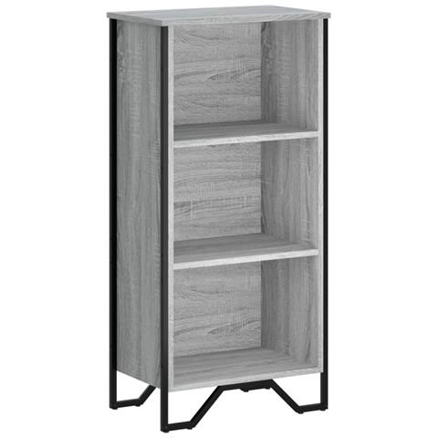 Lusso Casadino - Libreria Grigio Sonoma 50x31x106 Cm In Legno Multistrato - Foto 1
