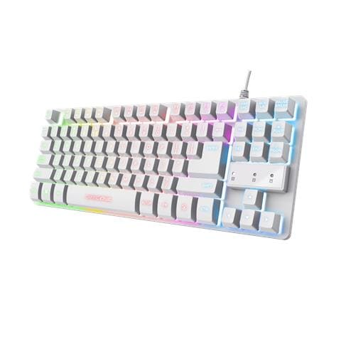 GXT 833W THADO tastiera Gaming USB QWERTY Inglese US Bianco - Foto 1