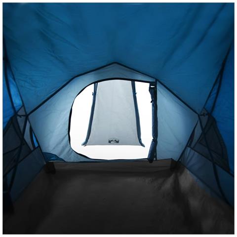 Tenda da Campeggio a Cupola per 2 Persone Blu Impermeabile - Foto 8