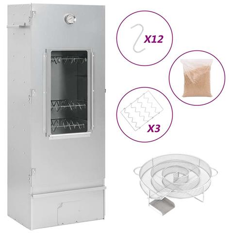Forno Affumicatore BBQ Generatore Fumo Freddo Acciaio Zincato - Foto 1