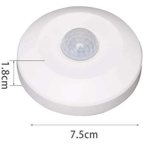 Sensore Di Movimento A Infrarossi A Incasso Mod.5 Bianco Misura 18xh75 - Foto 1