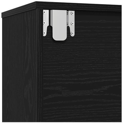 Librerie 3 pz Nero Rovere 36x30x143 cm Legno ingegnerizzato - Foto 9