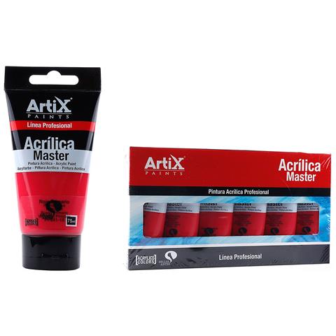 Pack 6 Uds. Pittura Acrilica Expert 75 Ml Rosso Primario - Foto 1