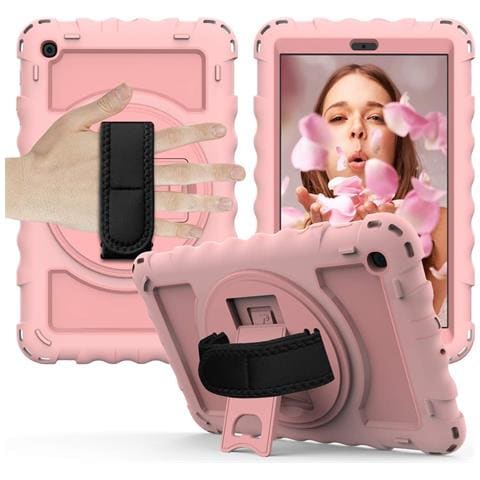Custodia Per Samsung Galaxy Tab A 8.4"" Supporto E Tracolla Rosa - Foto 1