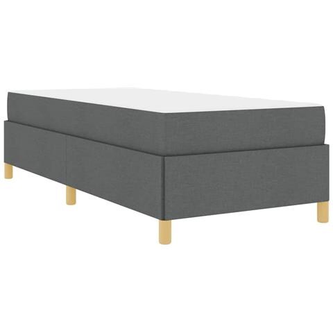 Letto a molle Grigio Scuro e Marrone e Bianco e Grigio Scuro - Foto 1