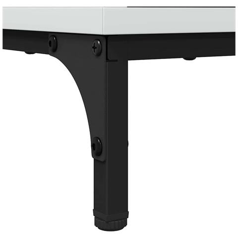 Tavolino da salotto Bianco lucido 90 x 49 x 46 cm - Foto 9