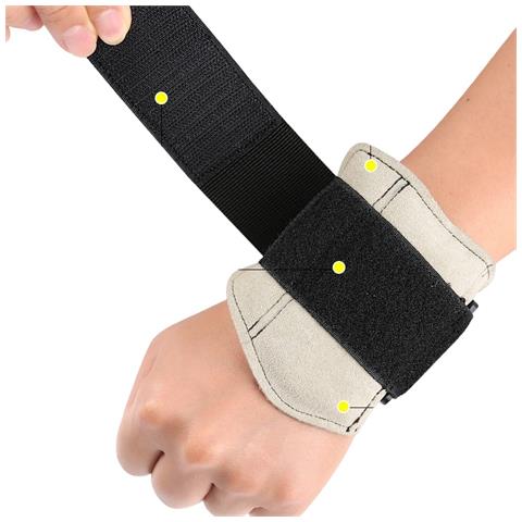 Supporto Polso In Pelle Per Sollevamento Pesi - Fascia Da Polso Per Allenamento In Palestra - Foto 4