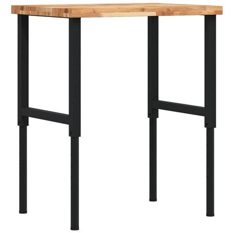 Banco Lavoro 80x60x(73-99,5) cm Legno di Acacia Rettangolare - Foto 1