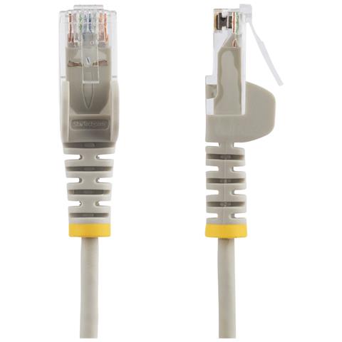 Cavo Ethernet CAT6 Grigio da 10m; Patch UTP con Plug RJ45 Antigroviglio e Rilievi di Trazione, Cavo Lan Slim in Rame Puro 28AWG, Sottoposto a test Fluke - Foto 2