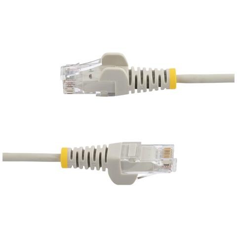 Cavo Ethernet CAT6 Grigio da 10m; Patch UTP con Plug RJ45 Antigroviglio e Rilievi di Trazione, Cavo Lan Slim in Rame Puro 28AWG, Sottoposto a test Fluke - Foto 5