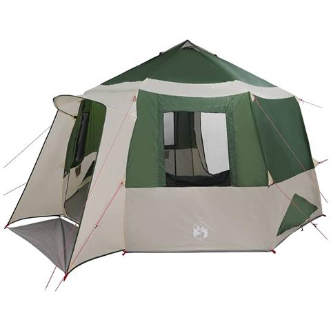 Tenda Capanna con tetto Verde e Bianco 405 x 405 x 273 cm - Foto 1