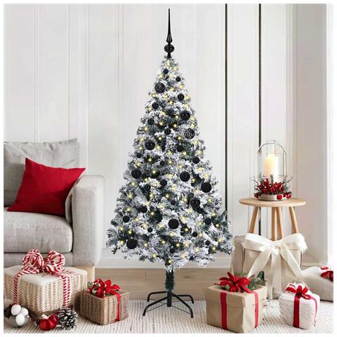 Albero di Natale artificiale con 150 LED Bianco 150 cm - Foto 2