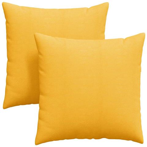 Cuscini da Divano 2 pcs Giallo Chiaro 60 x 60 cm - Foto 1