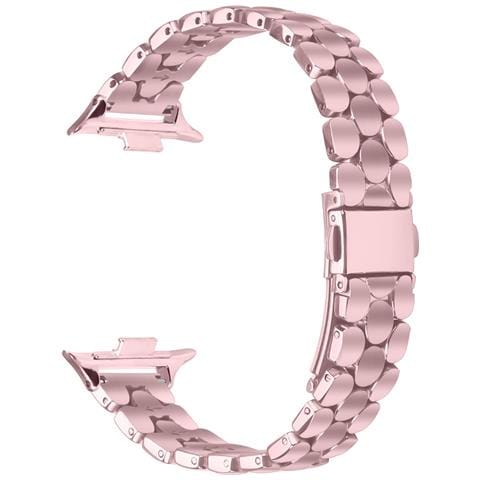 Cinturino In Acciaio Inossidabile Con Perle Compatibile Con Xiaomi 8 Pro / 9 Pro /redmi Watch 4/5 Pink - Foto 1