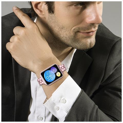 Cinturino In Acciaio Inossidabile Con Perle Compatibile Con Xiaomi 8 Pro / 9 Pro /redmi Watch 4/5 Pink - Foto 5