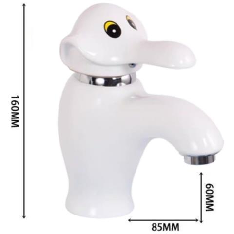 Rubinetto per lavabo da bagno, Blackswan, tipo M286 Elephant, modello bianco, misura 16 cm - Foto 4