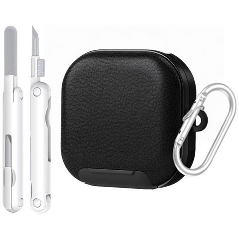 Custodia Protettiva Compatibile Con Samsung Buds 4 / 4 Pro Con Chiusura Sicura E Penna Di Pulizia Black - Foto 1