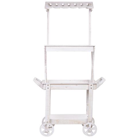 Carrello Espositivo-scaffale In Legno 86x45x162h Cm - Foto 2