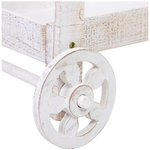 Carrello Espositivo-scaffale In Legno 86x45x162h Cm - Foto 8